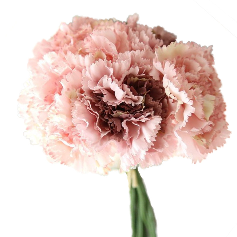 Faux Silk Carnation Arrangement, Pink Purple