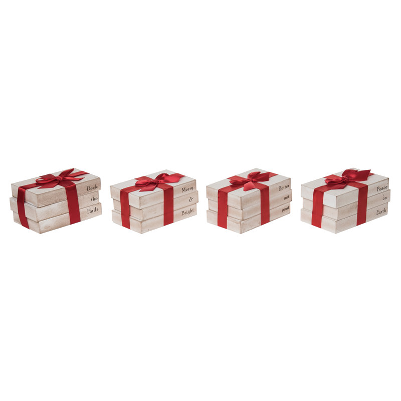  Ensemble de 4 petites décorations de Noël en bois