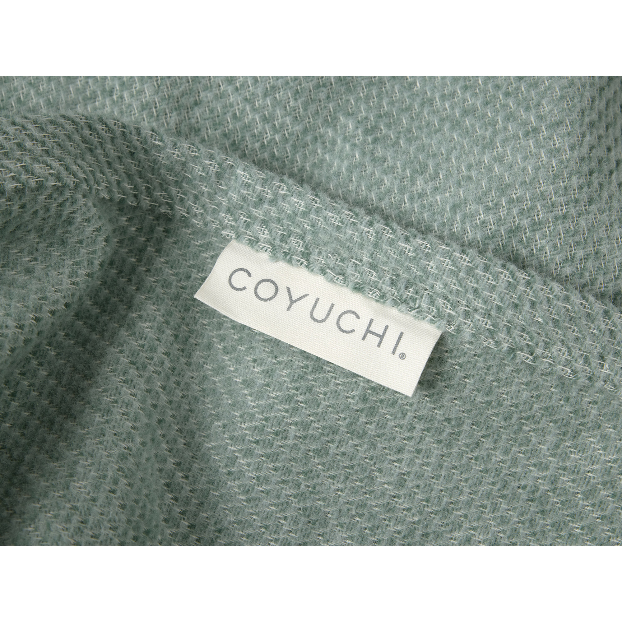 Sequoia Hand Woven Throw Blanket, King, Fern