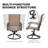 Patio 7 Pieces PVC-coated polyester Dining Set With Swivel Design, Umbrella Hole-564225695