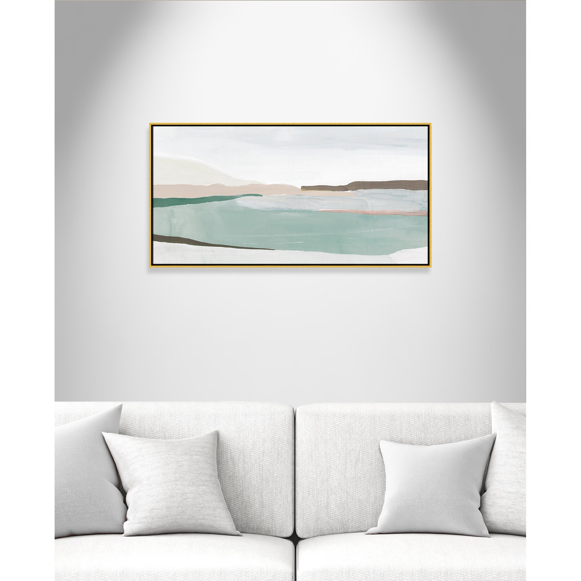 Sole Of The Land II, 25.5" H x 49.5" W x 2" D, Gold