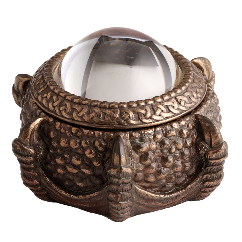 Boîte à bijoux 3,74 pouces en bronze coulé à froid