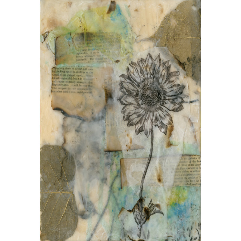 Vellum Floral I by Jennifer Goldberger - Wrapped Canvas Print, 122cm H x 81cm W x 3.8cm D