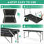 Table de camping pliante d'extérieur 4 pieds