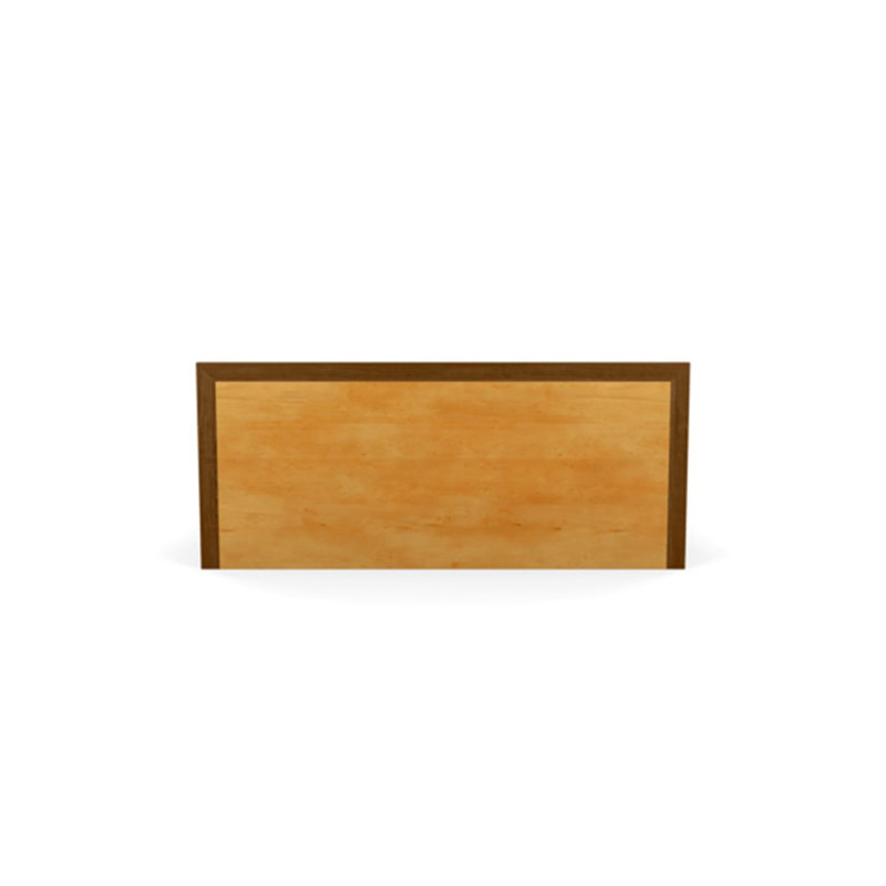 Moduluxe Solid Wood Platform Bed, California King, Natural Walnut, 35" H