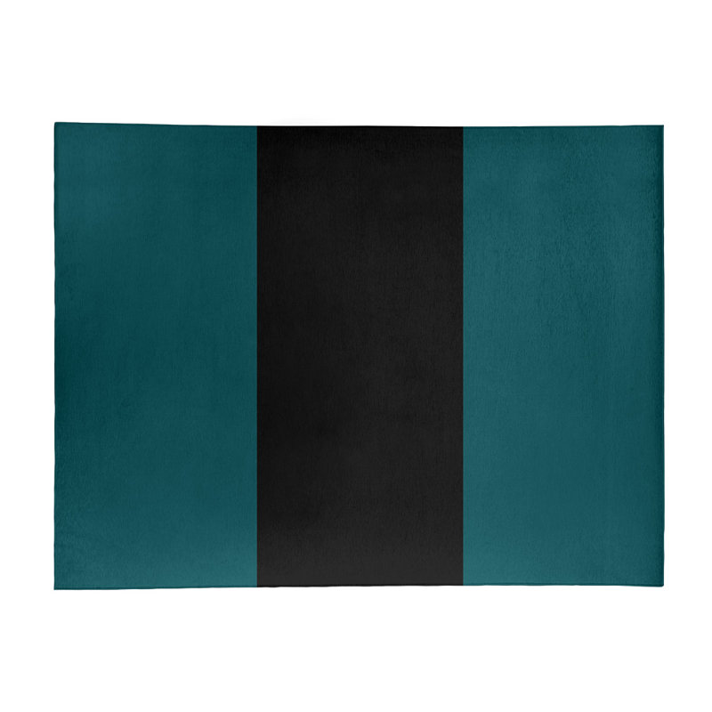 Tapis en poly à rayures de football philadelphia, Rectangle 9 pi x 12 pi