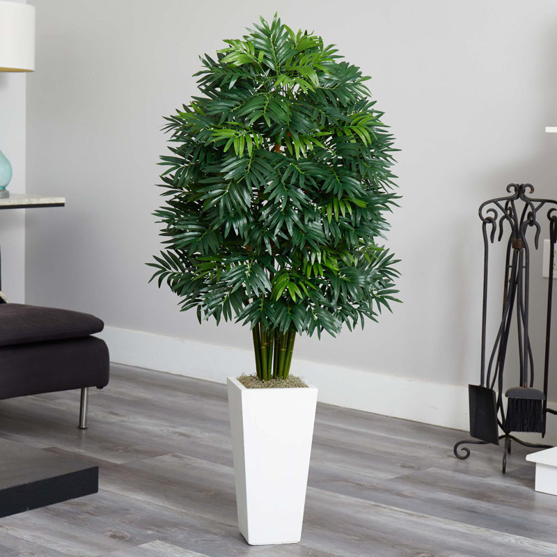 49'' Faux Bamboo Plant in Ceramic Planter