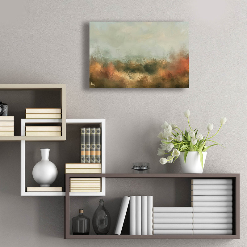  «Changer les feuilles» par Ashley Bradley, art mural en verre acrylique, 24 po x 16 po