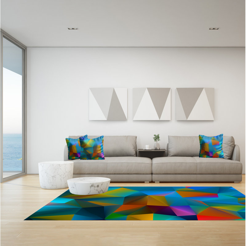 Floden Abstract Area Rug, Rectangle 140 x 200cm