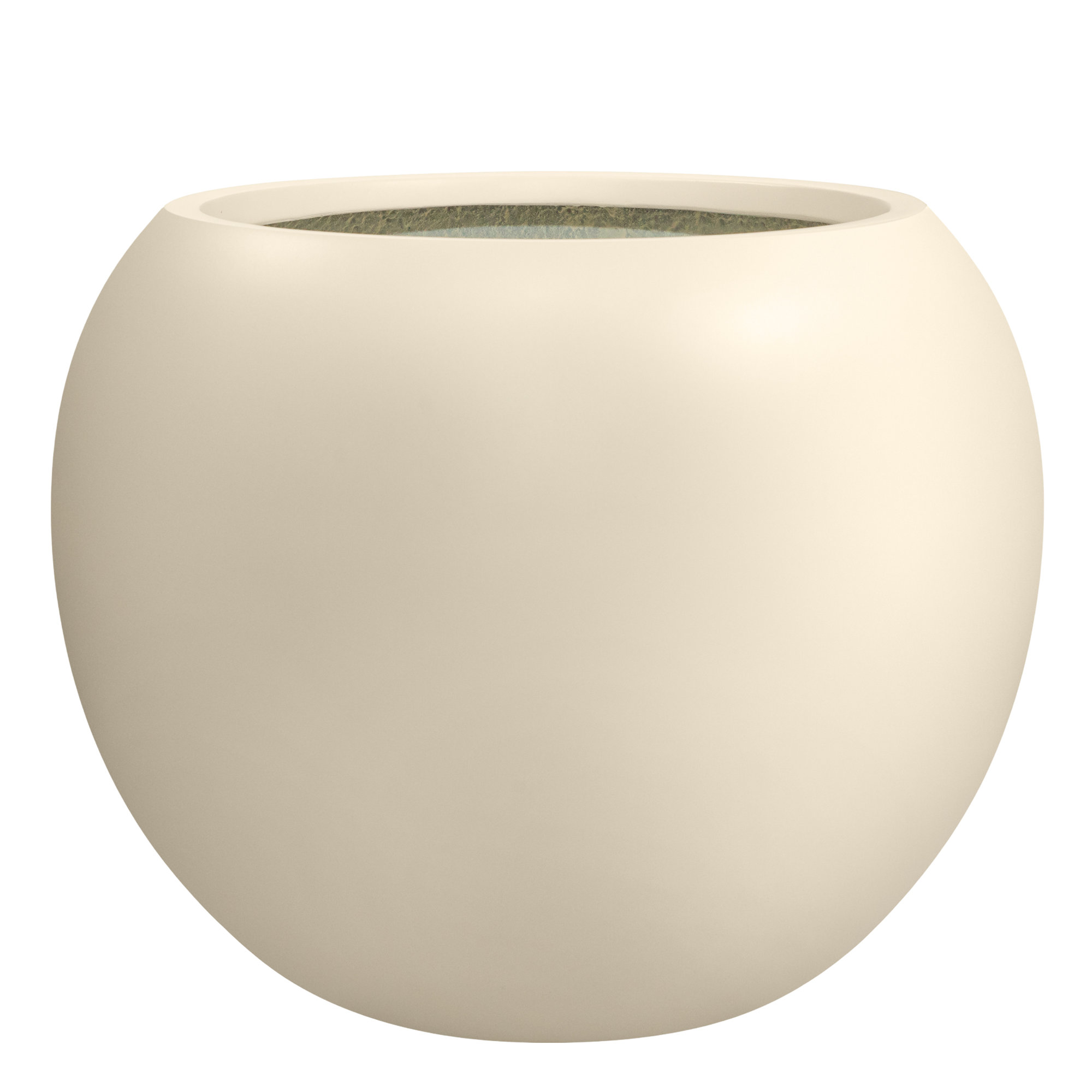 Dorlis Fiberstone Pot Planter, Linen, 10" H x 13" W x 13" D