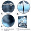 Monochromes bleus et blancs Winters Reflection I - Art mural sur toile florale-1303692086-1303692089