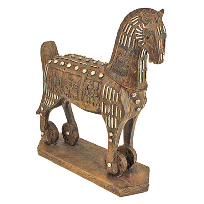 Figurine légendaire cheval de Troie