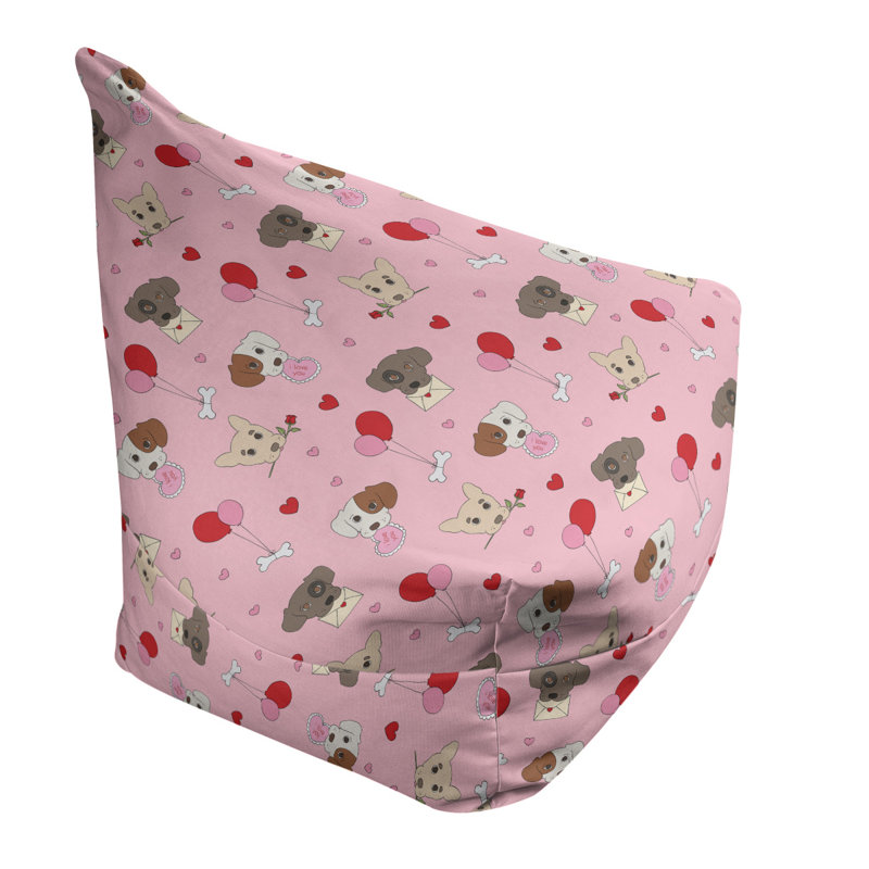 Fauteuil à billes et méridienne standard, H 29 po x l 38 po x P 42 po, Rose / gris
