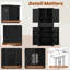 Black Bathroom Storage Cabinet - Multi-Functional, Adjustable Shelf, Drawer With Slide Rails | Gift Idea-1363923009