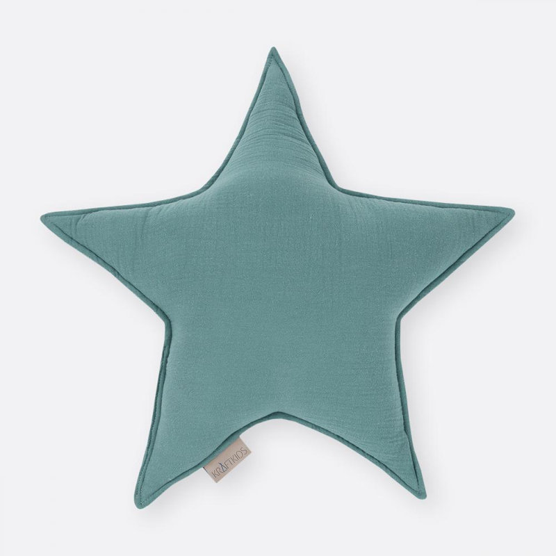Throw Cushion, Nile blue