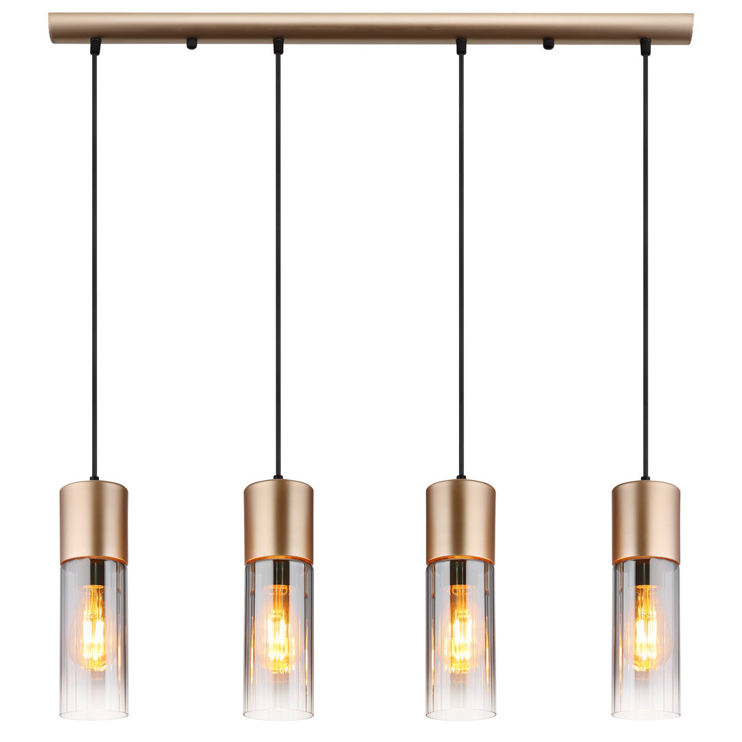 Alany 4 - Light Bronze Geometric Pendant