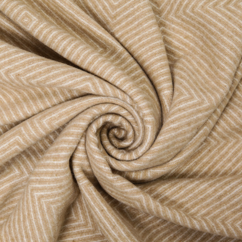 Merino wool blanket Gurekam, Beige