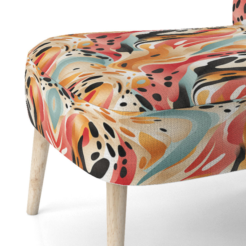 Multicolore Urban Elegance - Chaise d'appoint rembourrée moderne et contemporaine