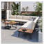 6-Piece Outdoor Sectional Sofa Set with Nesting Coffee Tables (Gray)-1028716805