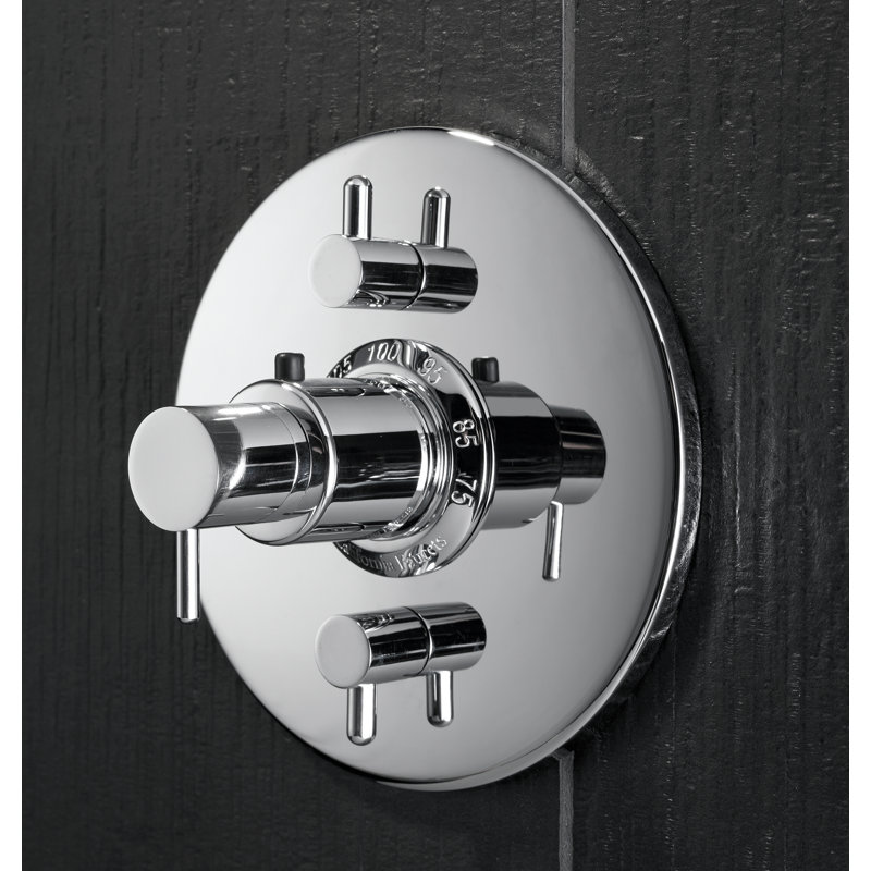 Avalon Styletherm Trim Only with Dual Volume Control, Satin Nickel