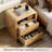 Fluted Nightstand With Charging Station (USB/Type-C Ports) – 19.7” Wide Modern Curved Profile End Table, 2 Drawers & Open Shelf Wood Bedside Table For Bedroom Natural Oak-1395710424-1395710407