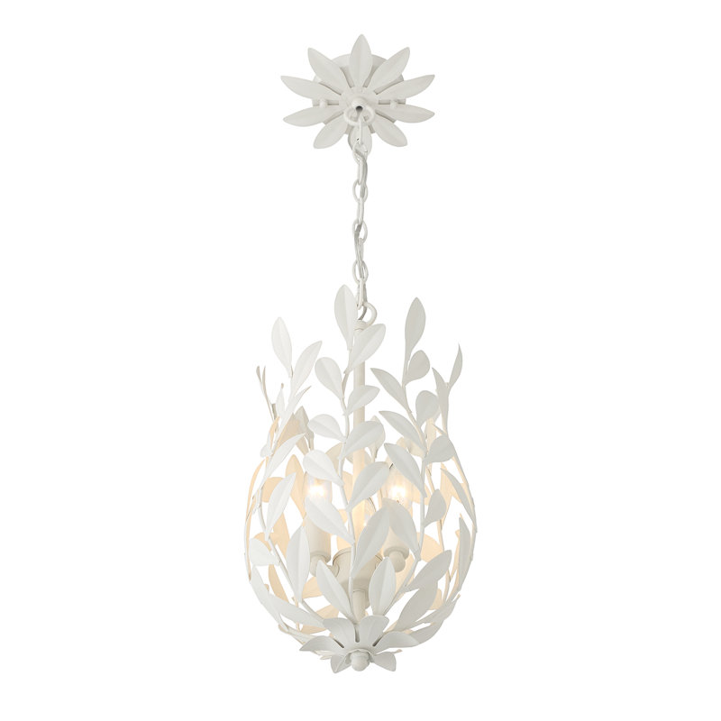 Mini-luminaire suspendu 3 lumières Taliaferro, Blanc