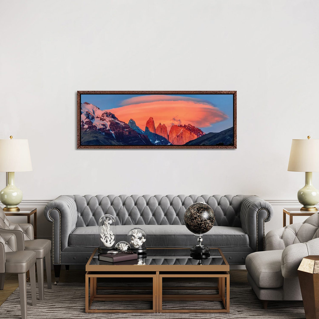 Landscape With Mountains At Sunset, Torres Del Paine National Park, Chile 1PC6