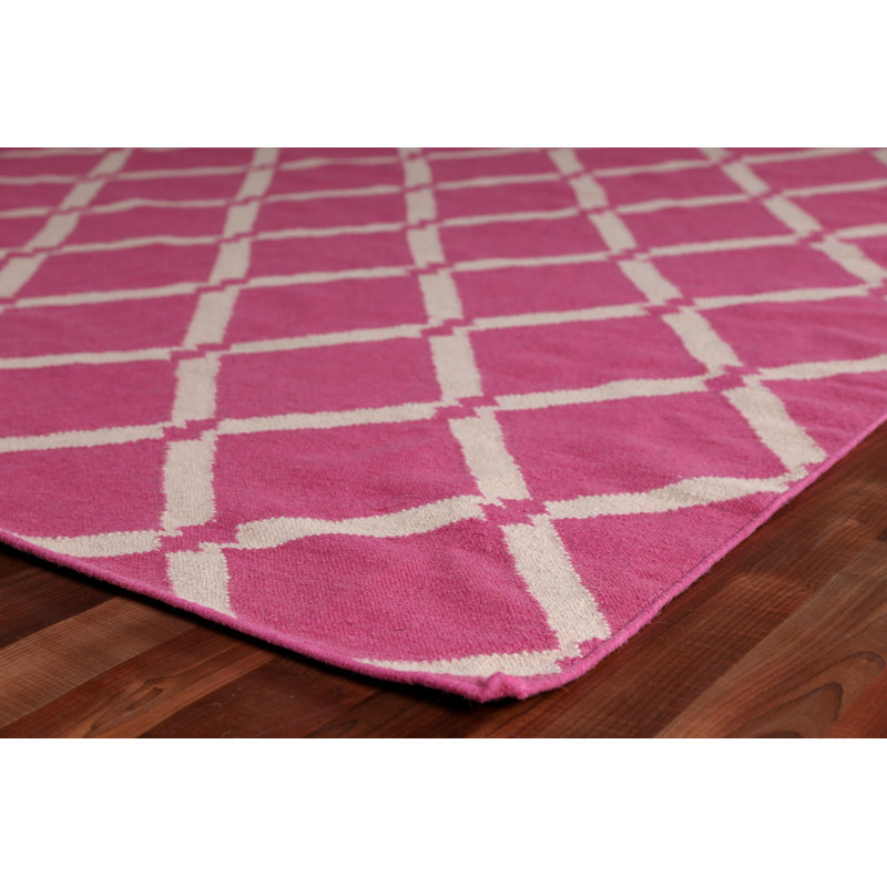 Wool Geometric Indoor Rug, 9'6" x 13'6"