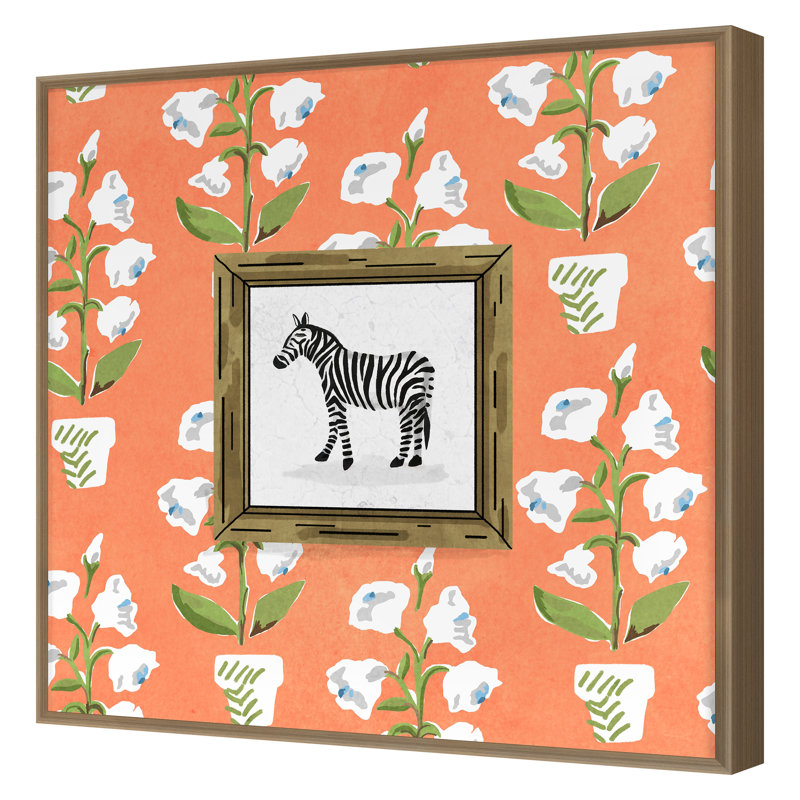 Mughal Zebra 2 Print by Gibson, Dana, Gold, 24" H x 24" W