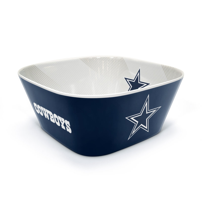 Dallas Cowboys Blue and White Melamine Sports Serving Bowl