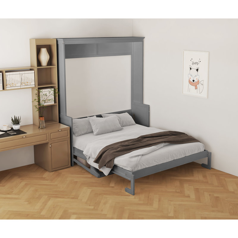 Amraiz Murphy Storage Bed, Gray