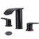 Widespread 2-handle Bathroom Faucet with Drain Assembly