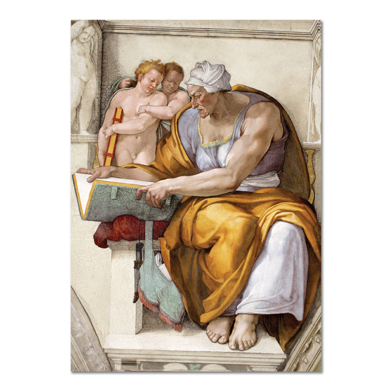 Sibilla Cumana by Michelangelo - Rectangle Painting