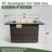 44" Propane Gas Fire Pit Table