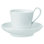 Royal Copenhagen White Fluted High Handle Cup and Saucer