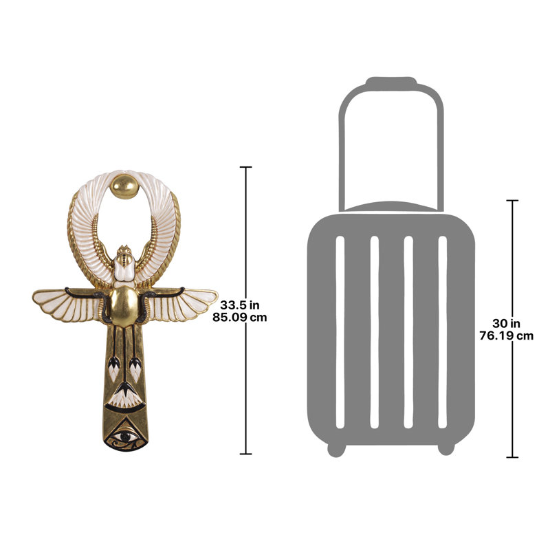 Egyptian Amun Re Ankh Wall Sculpture