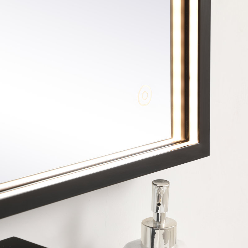 Miroir Piche, 20 po x 30 po, Noir