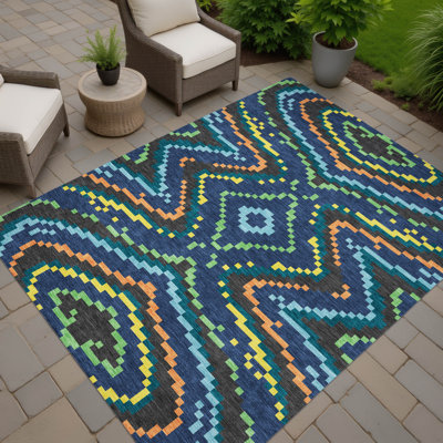 Machine Washable Indoor/Outdoor Chantille ACN2829 Kids Rug