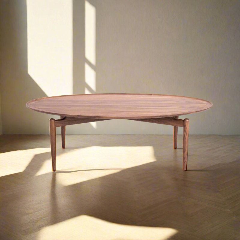 Slow Oval Coffee Table, Natural Oak