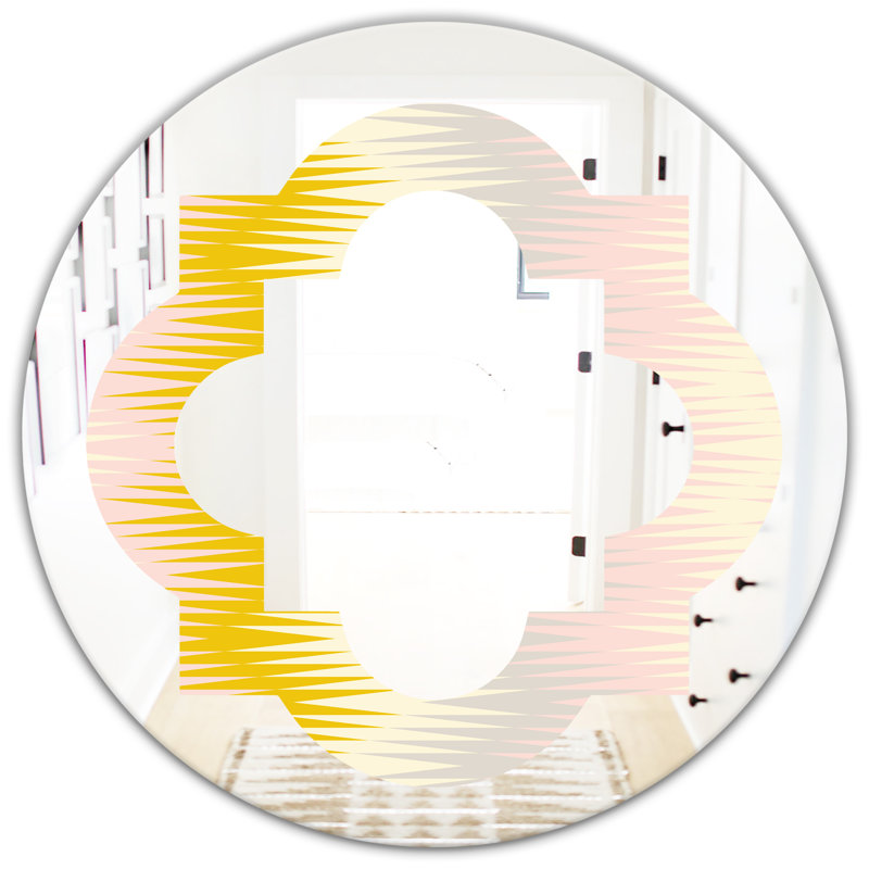 Miroir mural Quatrefoil Abstract Design IV, H 31,5 po x l po