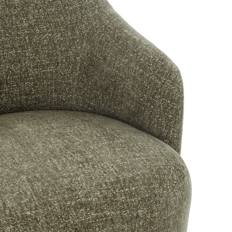 Fauteuil d'appoint Servando, Vert olive