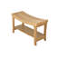 Spateak Grade-A Teak Wood Brisbane Shower Seat 30" Outdoor Patio Stool Bench