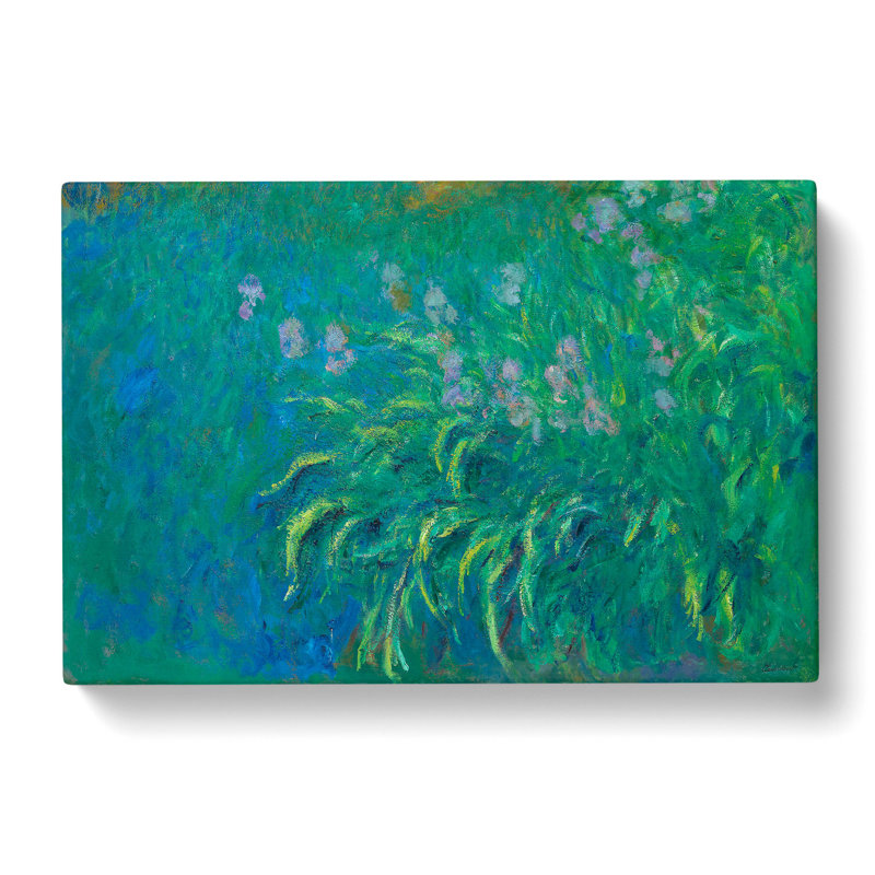 Irises by Claude Monet - Wrapped Canvas Painting, 40cm H x 60cm W x 3cm D