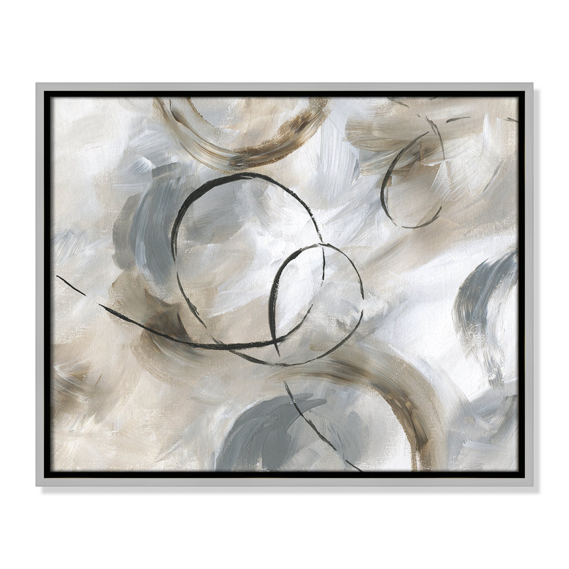 Allegro Print par Nan, H 17,5 po x l 21,5 po x P 2 po, Argent