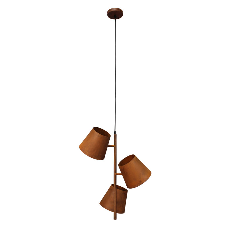 Carey 3 - Light Cluster Pendant, Brown