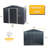 8Ft X 6Ft Outdoor Metal Storage Shed With Metal Foundation-123794616