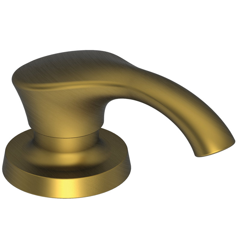 Vespera Soap or Lotion Dispenser, Antique Brass