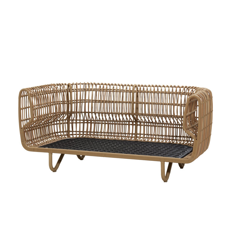 Nest 2-Seater Loveseat Outdoor, Light Gray, Natural