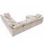 Canapé modulaire surdimensionné avec repose-pieds