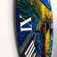 Bateau pendant la soirée, lueur au lac II - horloge murale nautique et côtière-60280866